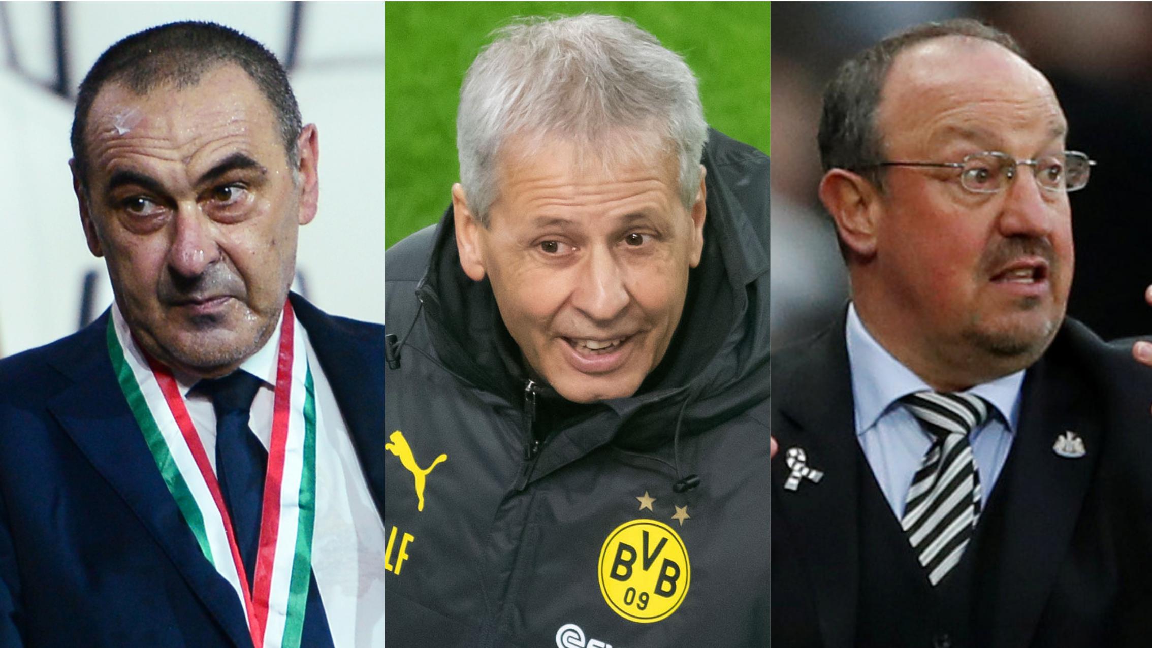 Maurizio Sarri, Lucien Favre and Rafael Benitez (©Reuters)